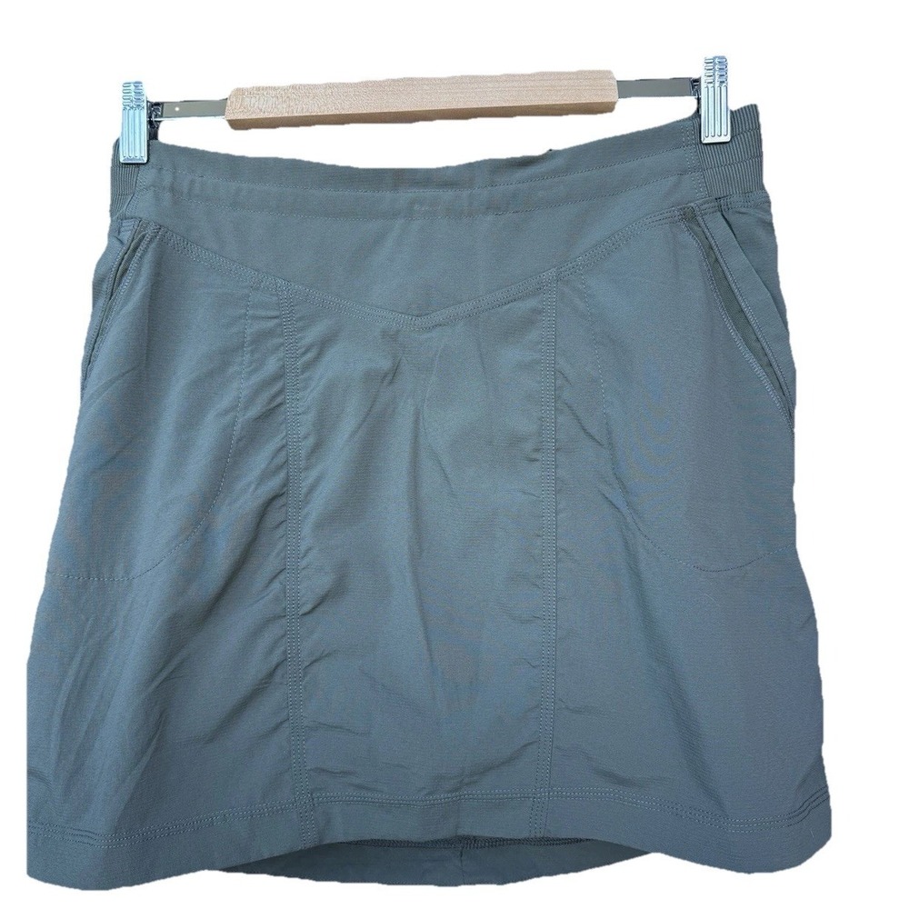 Indygena Womens M UPF 50 Green Athletic Skort Hiking Trail Outdoor Moisture